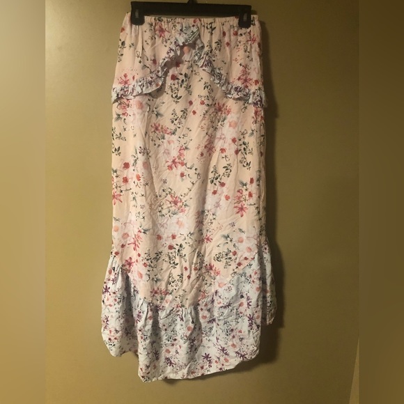 🆕 MINKPINK Sherbert Spliced Multi Skirt Cotton floral high low size xs - Picture 4 of 6